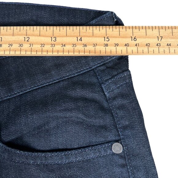 7 For All Mankind Slimmy Luxe Performance | Men's Dark Wash Jeans | Size 31/33 - Picture 11 of 14